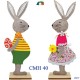 CONIGLIO FELTRO CM50 BASE LEGNO G90757