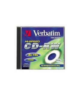 CD-RW VERBATIM RISCRIV 8X-12X 700MB 80M