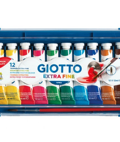 TEMPERA GIOTTO TB4 3041 12 COL.ASSORTITI