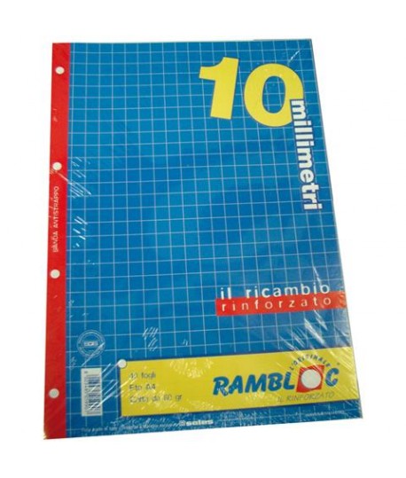 RICAMBIO RAMBLOC RINFORZATO A4 80GR 10MM
