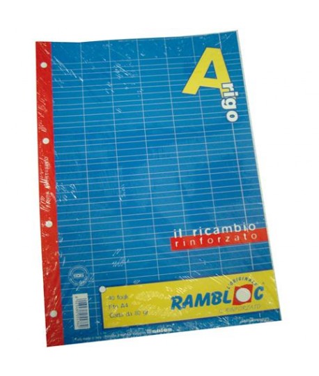 RICAMBIO RINFORZATO A4 80GR 40FF A