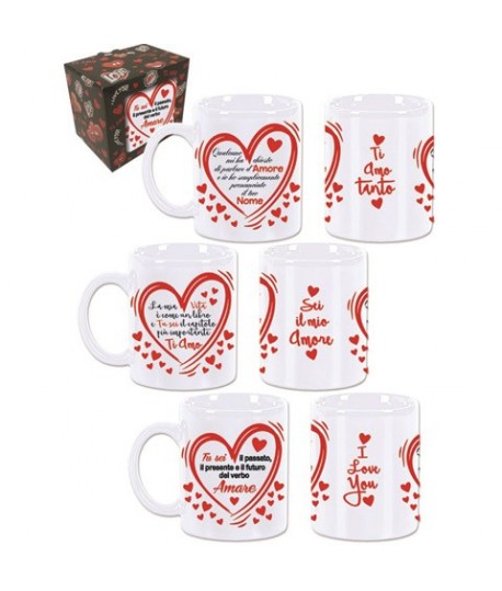 TAZZA CERAMICA C/FRASI D'AMORE 7758