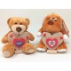 PELUCHE CM.15 C/CUORE C/SCRITTA 7802