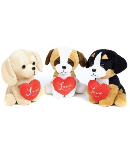 DE.CAR 25251 PELUCHE CANE CM.20 I LOVE