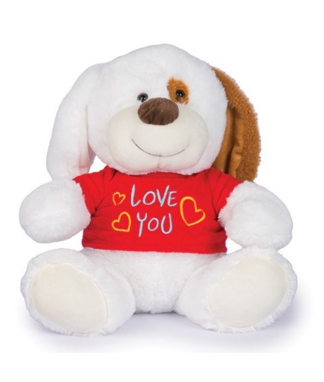 DE.CAR 25553 PELUCHE CANE SEDUTO I LOVE