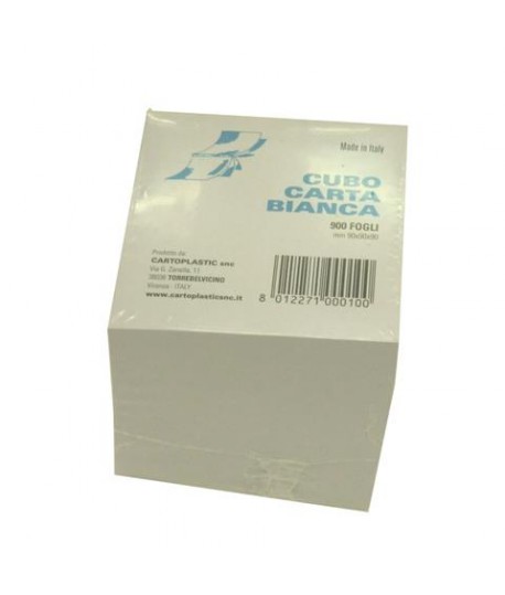 MEMO CUBO BIANCO COLLATO CM 9,5X9,5X9,5