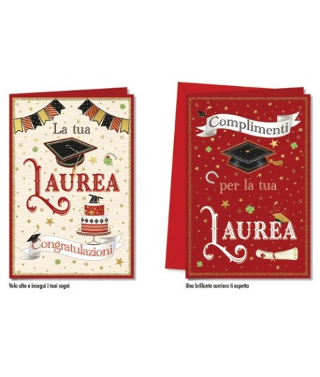 BIGLIETTO CROMO LAUREA 9883 12PZ