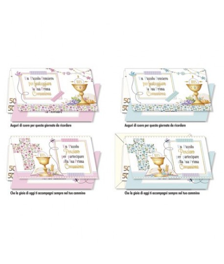 BIGLIETTO CROMO COMUNIONE 9788 P/S 12PZ