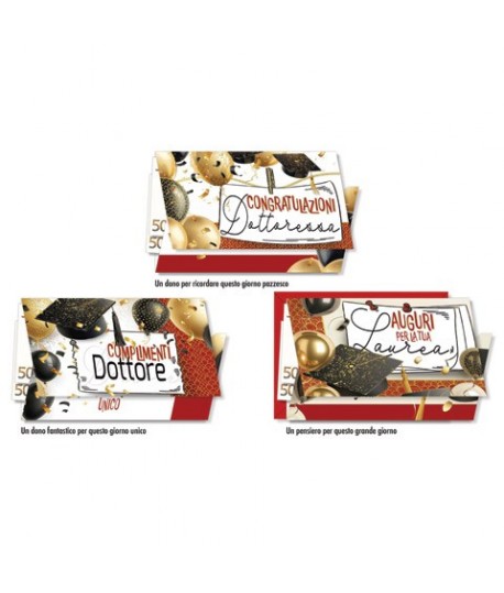 BIGLIETTO CROMO LAUREA 9887 P/S 12PZ