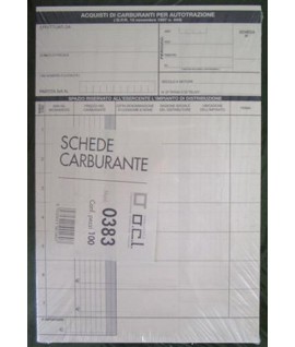 SCHEDA ACQUISTO CARBURANTE OCL 0383 100P