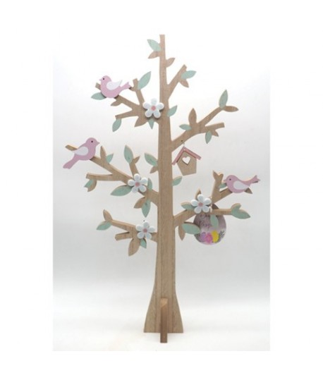 ALBERO PASQUA LEGNO C/BASE CM 90 CI44416