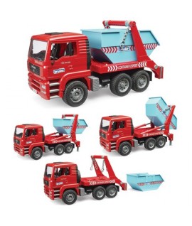 BRUDER 02741 CAMION MAN C/CASSONE RIBALT