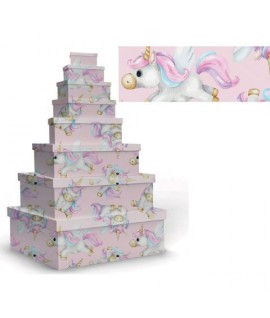 SET SCATOLE MARPIMAR UNICORNI 8PZ