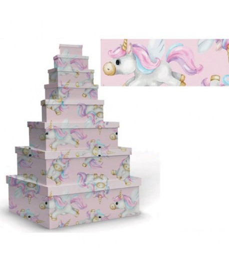 SET SCATOLE MARPIMAR UNICORNI 8PZ