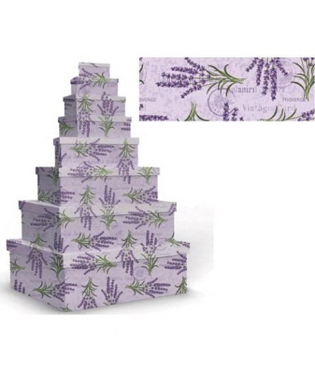 SET SCATOLE MARPIMAR LAVANDA 8PZ