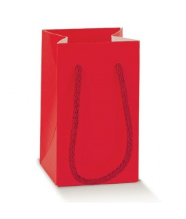 SHOPPER SCOTTON 100093S 9*9*14 ROSSO LIN