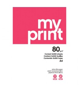 CARTA MY PRINT BIANCA A4 GR.80 500FF