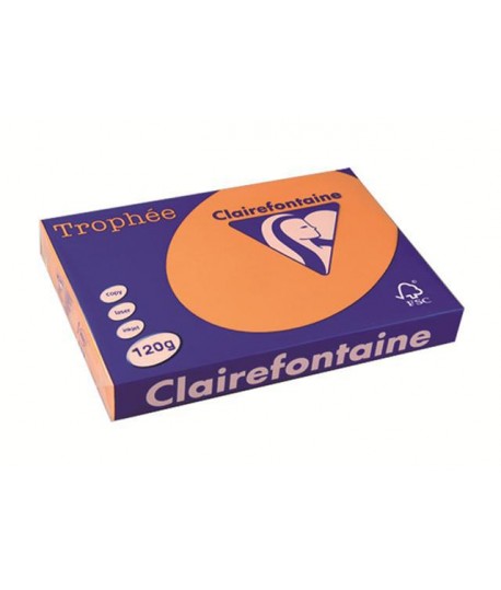 CARTA TROPHEE 120G A4 ARANCIO 1205 250F