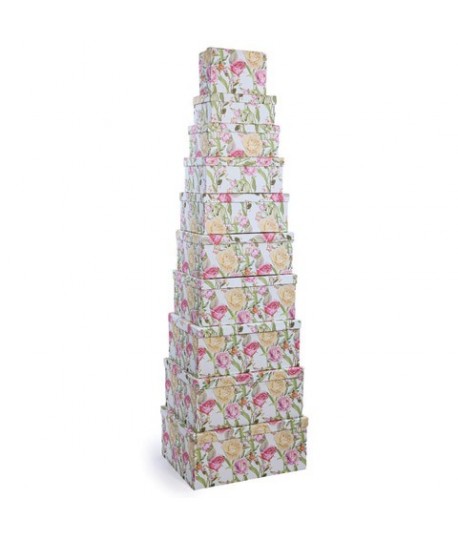 SET SCATOLE RETTANGOLARI 10PZ 10643