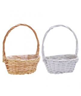 CESTO VIMINI OVALE*FIORI STAR 112642