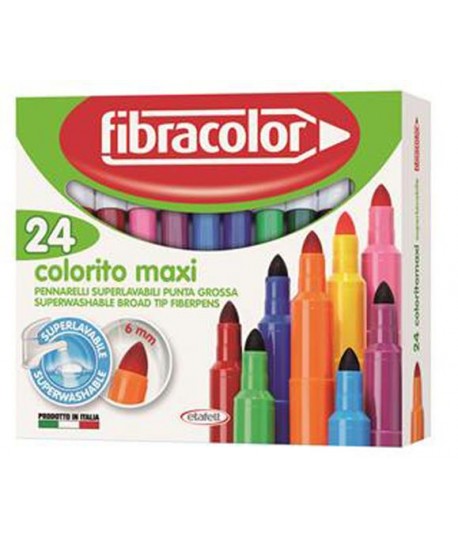 PENNARELLI FIBRACOLOR COLORITO MAXI 24C