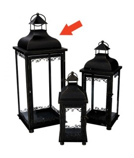 LANTERNA METALLO H53 NE/ORO 372509