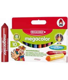 PENNARELLI FIBRACOLOR MEGACOLOR 10PZ