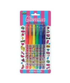 BIRO NIJI 5306 GLITTER 6PZ INK PROFUMATO