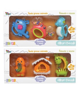 TOYS 27991 ZER03 SONAGLI ANIMALI 3PZ
