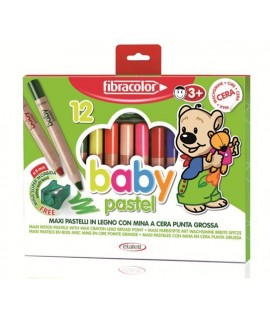 PASTELLI MAXI FIBRACOLOR BABY PASTEL 12C