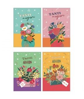 BIGLIETTI CECAMI 00219 B.C. 12P FIORI