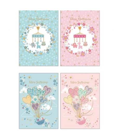 BIGLIETTI CECAMI 10227 BATTESIMO 12P