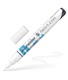 MARCATORE ACRILICO SCHNEIDER 2MM BIANCO