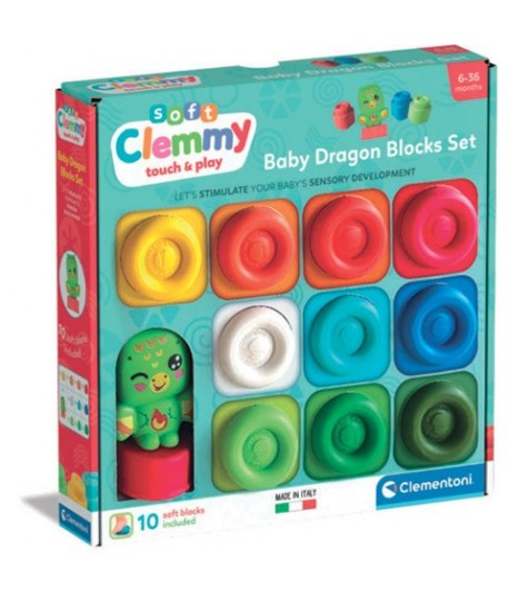 CLEMENTONI 17980 CLEMMY DRAGON 10 BLOCK