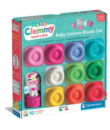 CLEMENTONI 17630 CLEMMY UNICORN 10 BLOCK