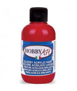 TEMP.ACRIL HOBBYART LUCIDA ROSSO 250ML