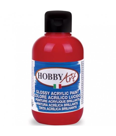 TEMP.ACRIL HOBBYART LUCIDA ROSSO 250ML