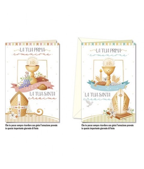 BIGLIETTO CROMO CRESIMA+COMUN.9792 12PZ