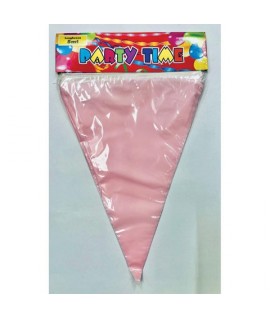 FESTONE BANDIERINE TRIANG. ROSA 5MT