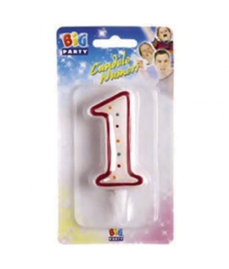 CANDELA NUMERO "1"BIG PARTY C/SOSTEGNO