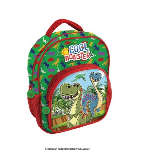 ZAINO ASILO DINOSURO 0968 C/TASCA 30CM