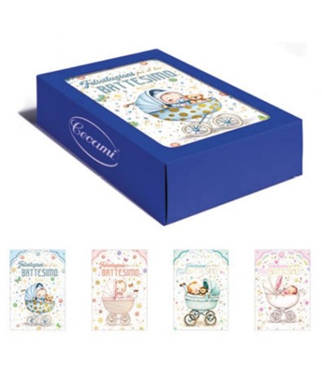 BIGLIETTI CECAMI 10209 BATTESIMO 12P