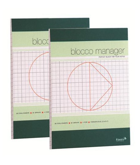 BLOC NOTES FAVINI A4 MANAGER 10MM 90FF