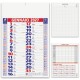 CALENDARIO OLANDESE 29X47 ROS/BL PA620RO