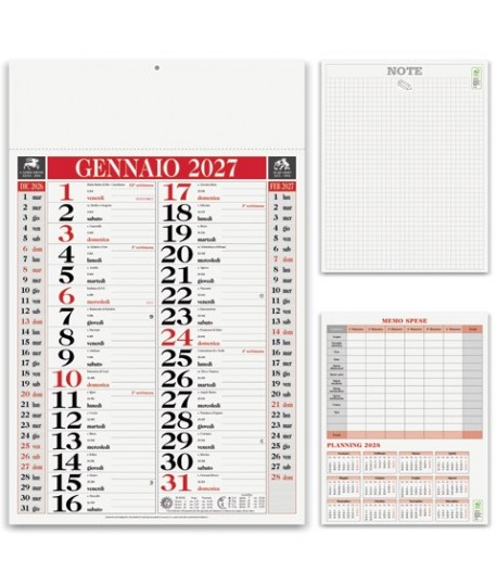 CALENDARIO OLANDESE 29X47 ROS/NE PA640RO
