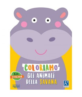 ALBUM COLORIAMO GLI ANIMALI DELLA SAVANA