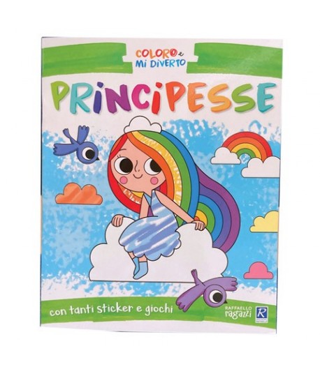 ALBUM COLORO E MI DIVERTO PRINCIPESSE