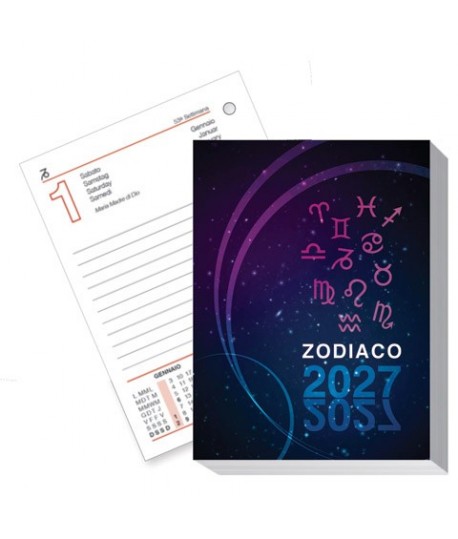 BLOCCO AGENDA/CAL. ZODIACO 0198 8,5X11,6