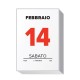 BLOCCO CALENDARIO 207 5,8X8,5 COMUNE D.