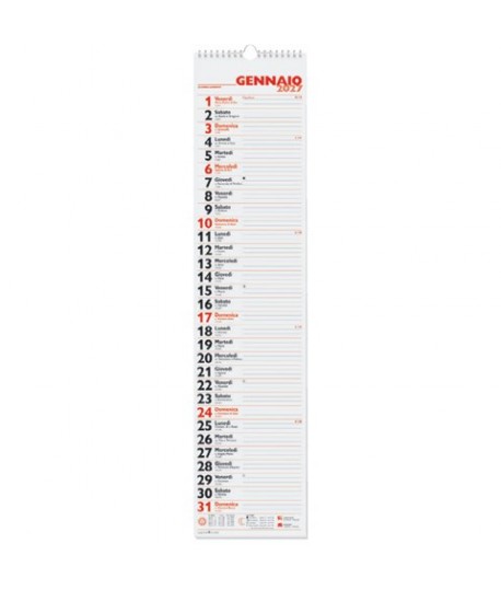 CALENDARIO OLANDESE 16X69 SPIR CO00500B